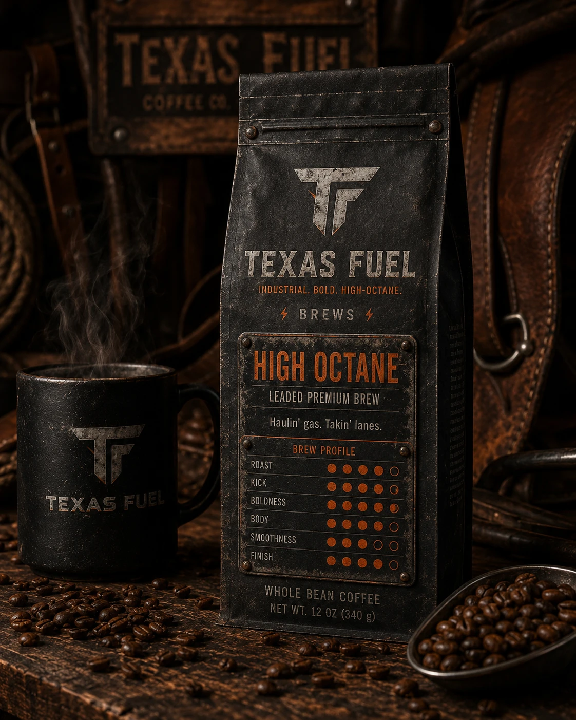 High Octane concept coffee package